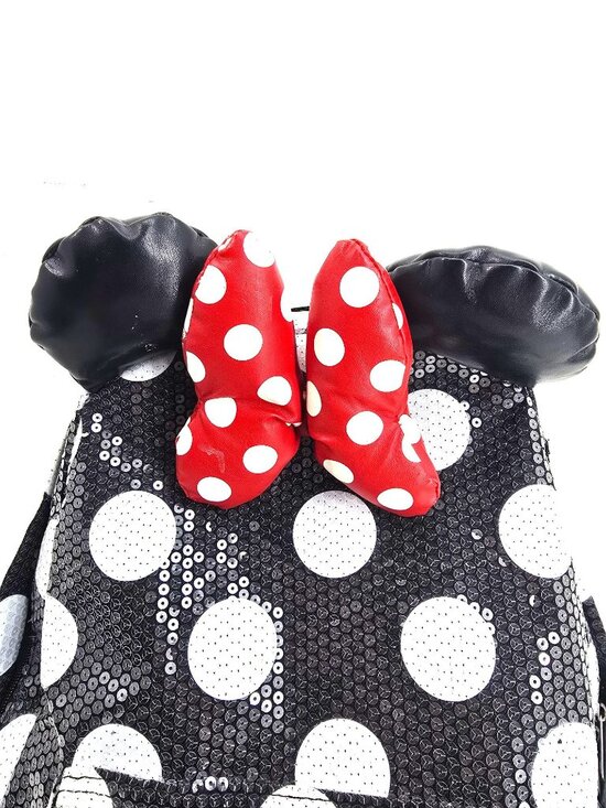 Disney Parks Authentic Minnie Mouse Ears Polka Sequined Backpack main image 4